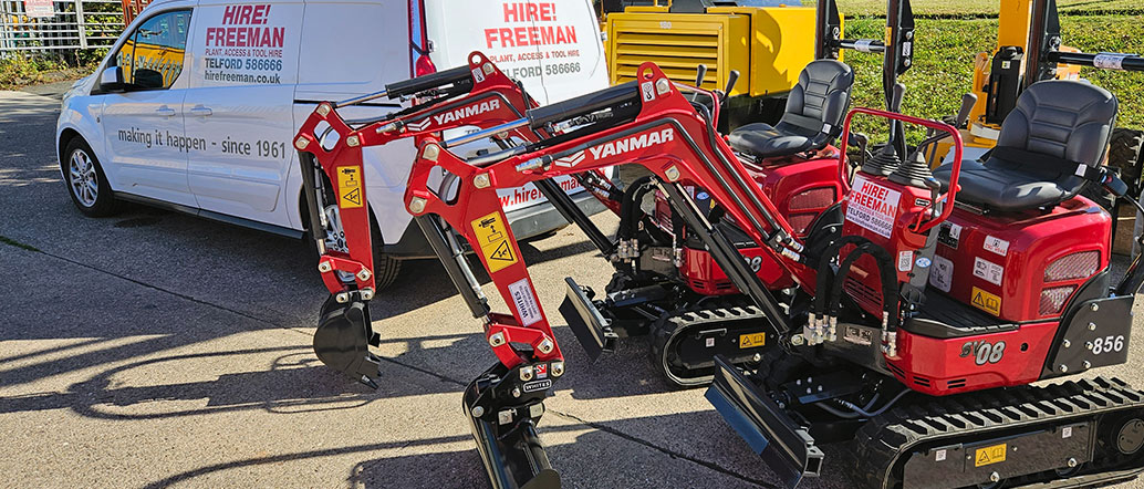 Hire Freeman - SV08 Mini Diggers