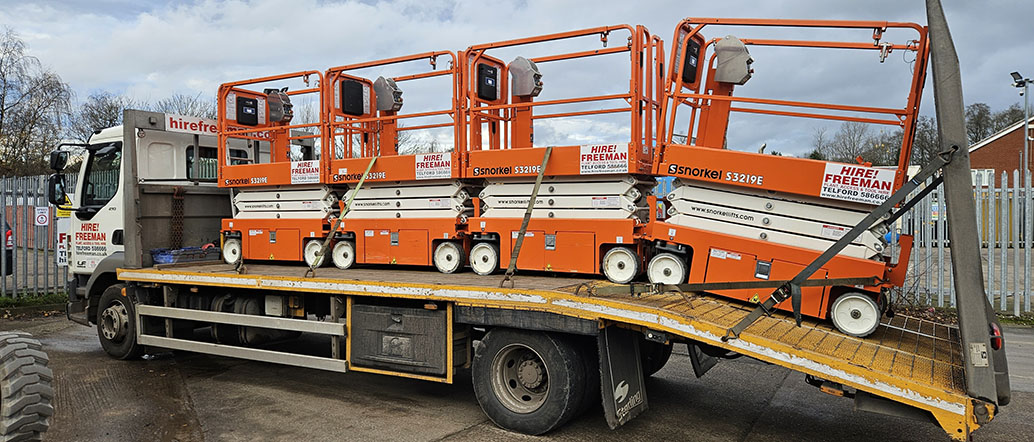 Hire Freeman - Scissor Lifts on Truck